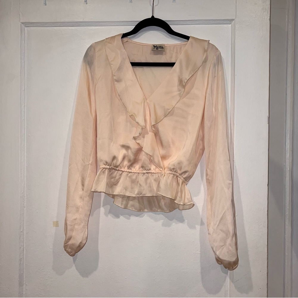 Show Me Your Mumu Cream Blouse